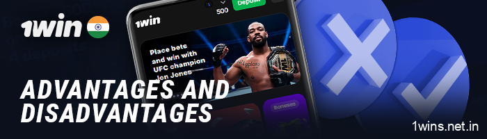 Pros and cons of the 1Win mobile app