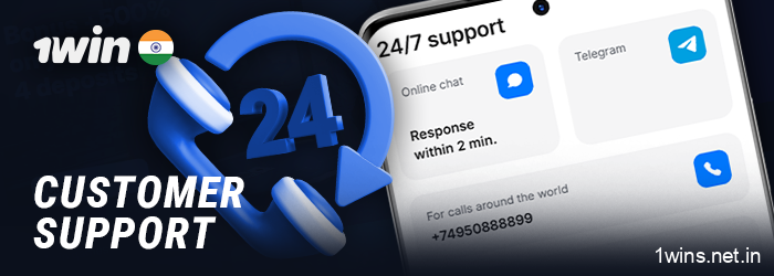 Ways to contact 1Win support agents in the mobile app